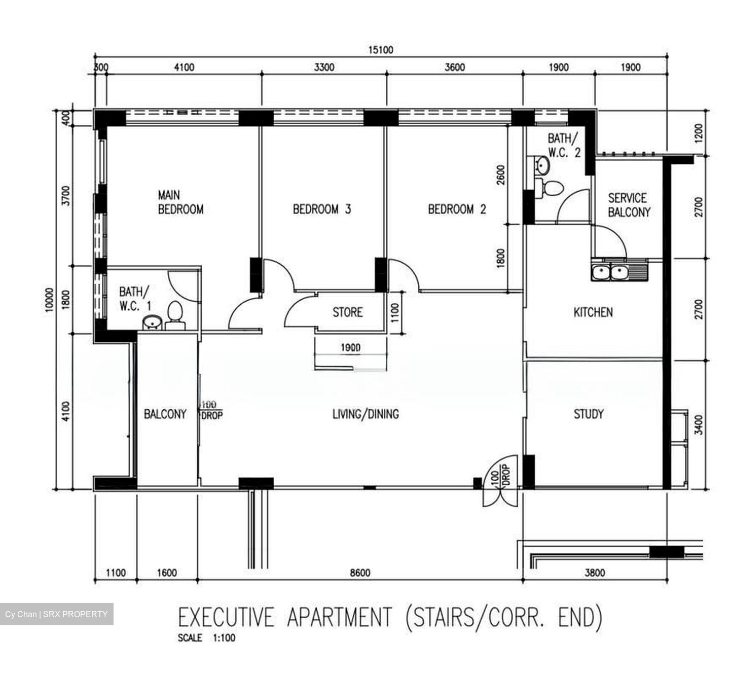 Blk 104A Kebun Baru Heights (Ang Mo Kio), HDB Executive #553721711